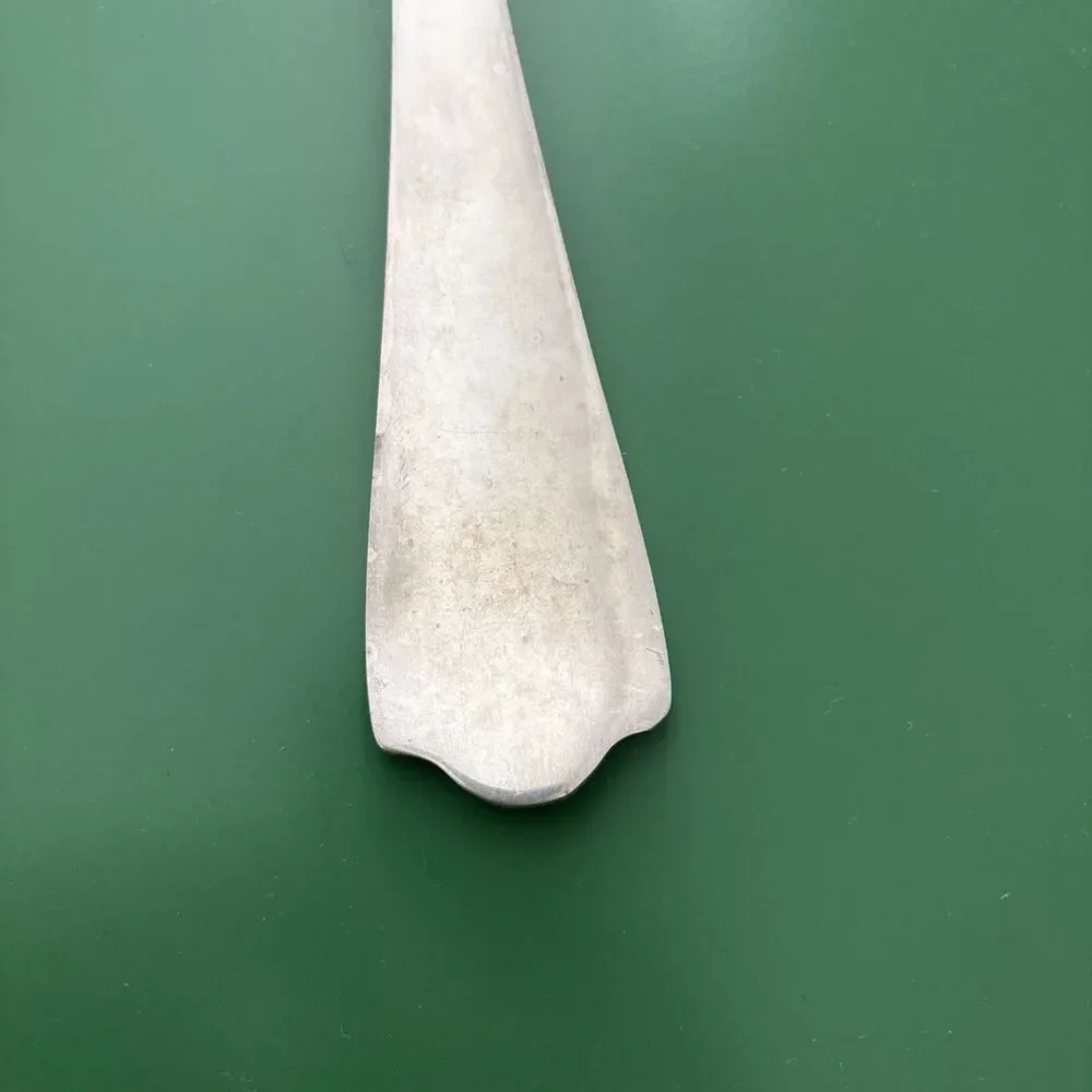 Huge 14 Inch Fiddle & Thread Pattern Basting Silver Plated Serving Spoon